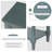 Barbe Narrow Console Table, Slim Sofa Table Sideboards Buffets with Three Storage Drawers and Bottom Shelf-1331804018