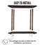 Table d'appoint rectangulaire en bois massif-627387586