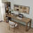 Walnut Rectangular Solid Wood desk-108741149-108741145