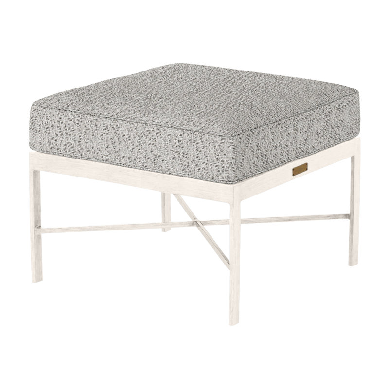 Repose-pieds Monaco, Trépointe, Craie, Tweed caramel