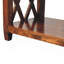 Table basse en bois massif Belmont, structure en X, châtaignier, brun foncé