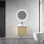 Meuble-lavabo mural 24 po avec lavabo d'art en céramique et porte à fermeture en douceur 24 po-1727603368