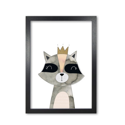Scandi Grey Raccoon - Painting