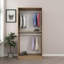 Armoire moderne avec finition chêne doré et gris foncé, 35,4 po x 82,7 po x 20,5 po | 100% panneau de particules enduit de mélamine, épaisseur: 0,7 pouce | Solution de rangement élégante et fonctionnelle pour tout espace de chambre à coucher ou de garde-robe-1081608778-1081608776