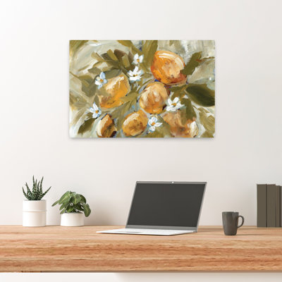 Lemon Bloom Contemporary Fruit Art