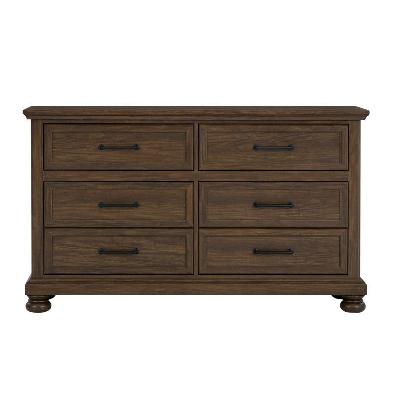 Dar Brown 6-Drawer Dresser