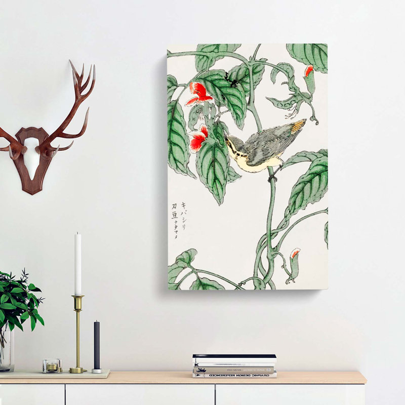 Japanese Tree-Creeper Bird by Numata Kashu - Wrapped Canvas Print, 76cm H x 50cm W x 3cm D