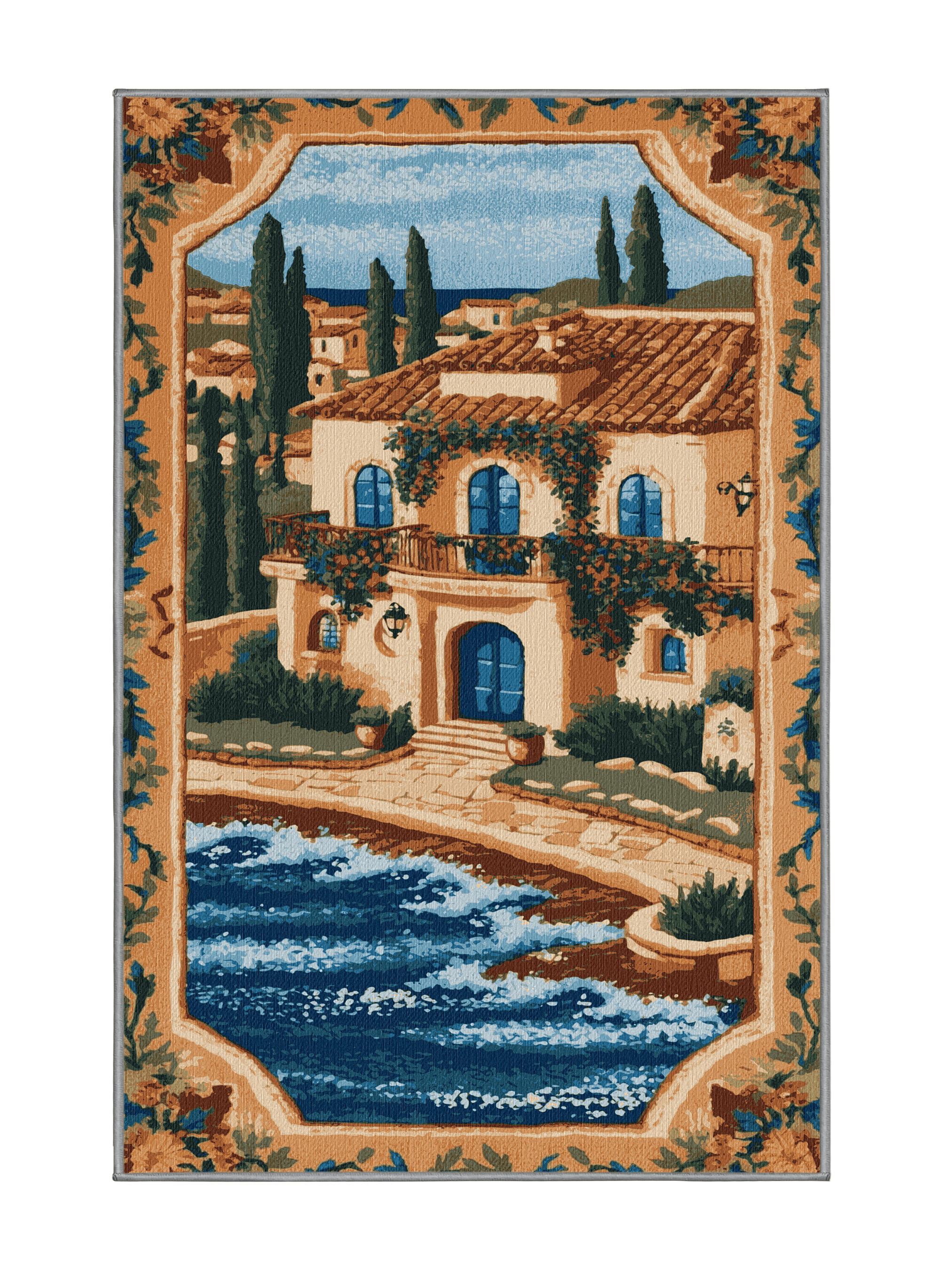 Rosecliff Heights Washable Maritime Villa Coastal Area Rug | Wayfair
