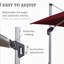 Parasol carré en porte-à-faux 10'-438352553