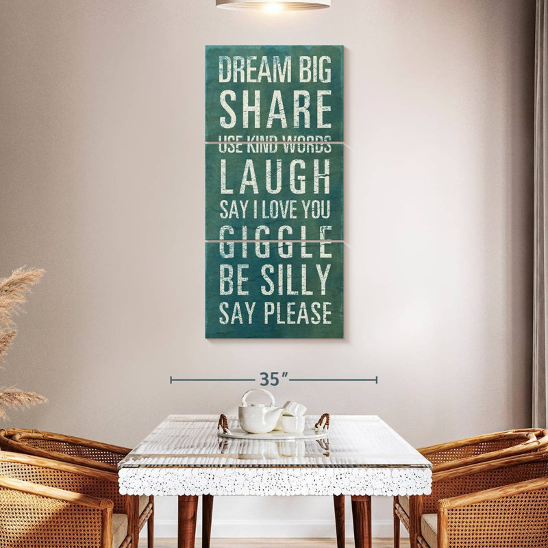 Be Kind Dream Big IV, 52" H x 24" W