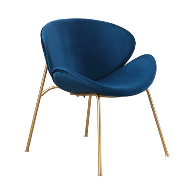 Chaise de salon rembourrée - Velours, pieds en métal, confortable, assise en velours noir doré multicolore, ergonomique