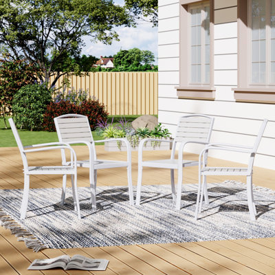 Chrysanthi Stacking Patio Dining Side Chair