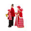 Red Jolly Caroler Family
