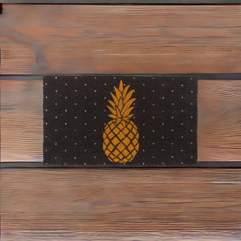 Esteves Non-Slip Polka Dots Outdoor Doormat