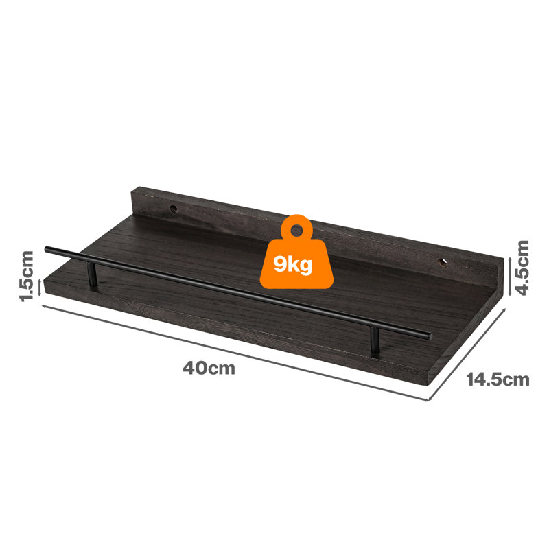 Solid Wood, Paulownia Wood Floating Shelf