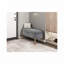 Banc de rangement en velours Corduroy