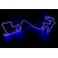 Reindeer with Sleigh Neon Effect Rope Light Silhouette with 90 LEDs-462191136