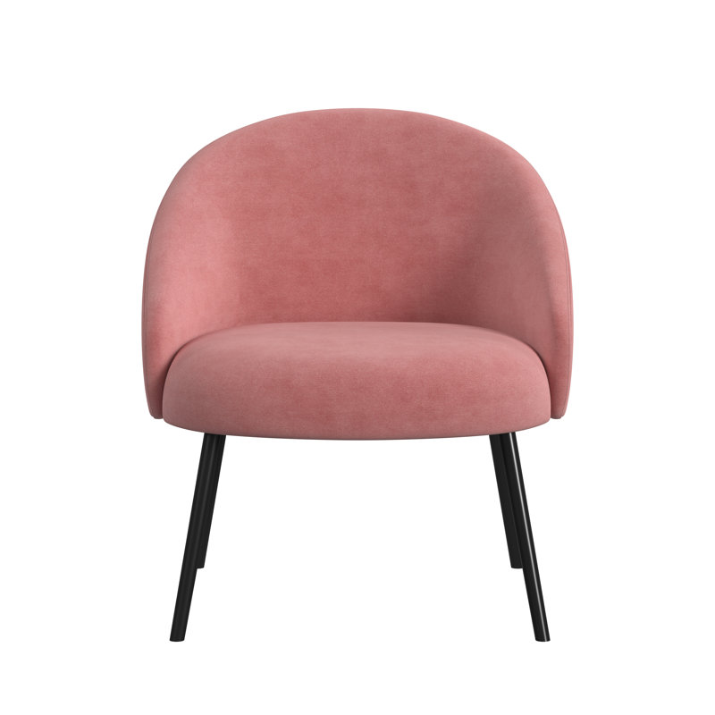 Chaise d'appoint rembourrée Esko, Rosé