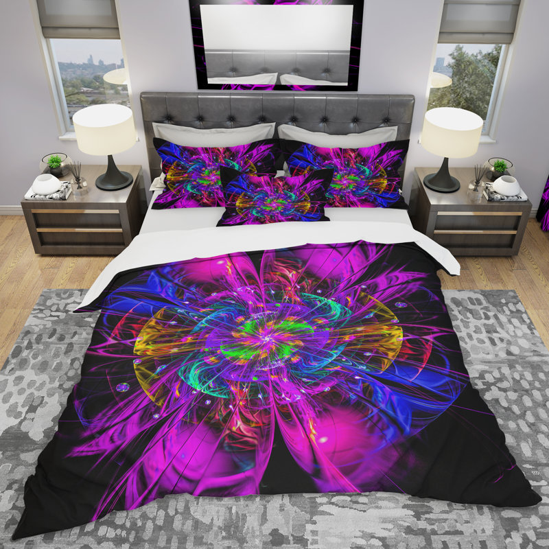 Modern & Contemporary Abstract Duvet Cover, Full/Queen Duvet Cover + 2 Shams