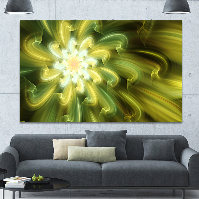 « danse of yellow pétales », impression sur toile tendue, H 20 po x l 20 po x P 1 po