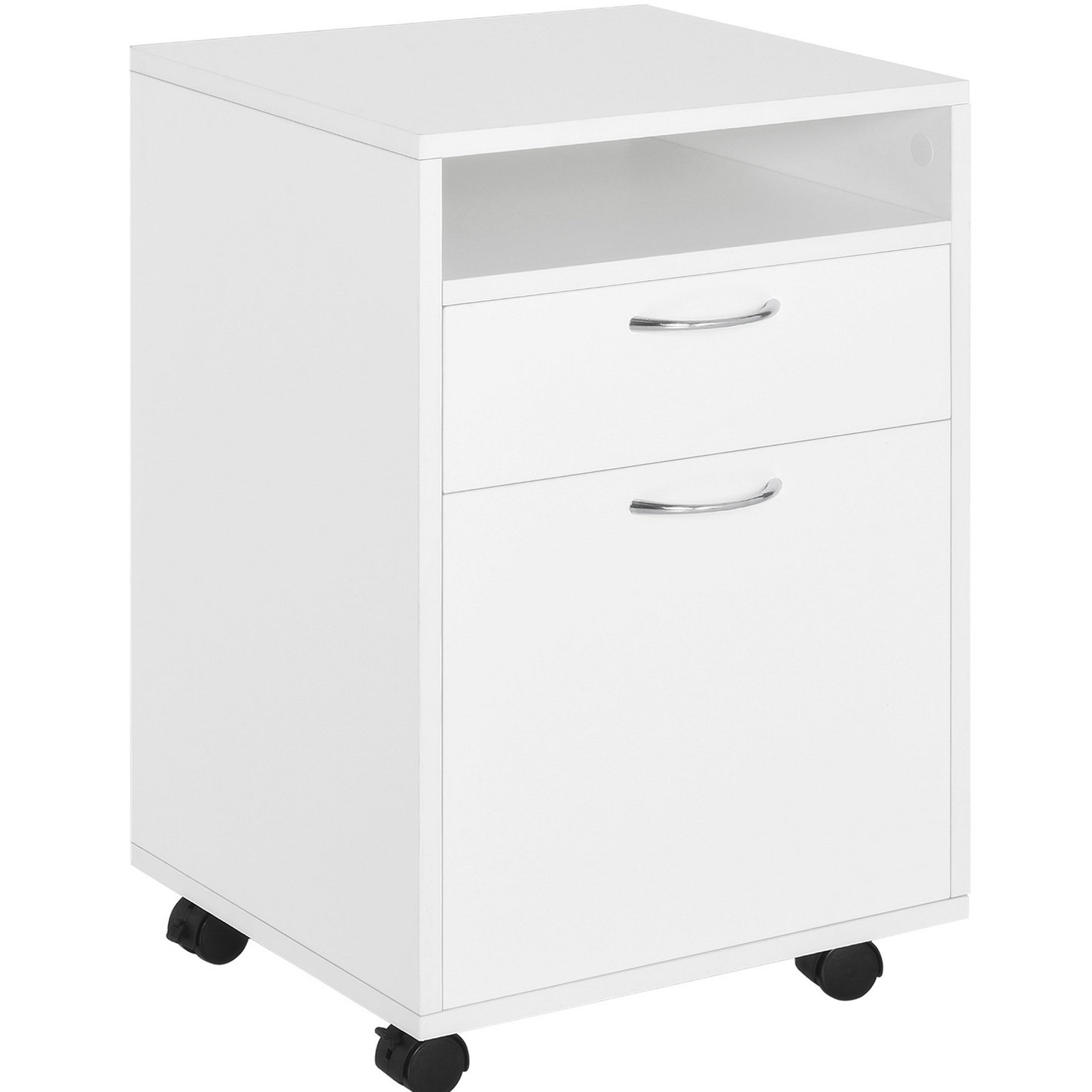 Winston Porter Mobile Storage White Office Organizer
