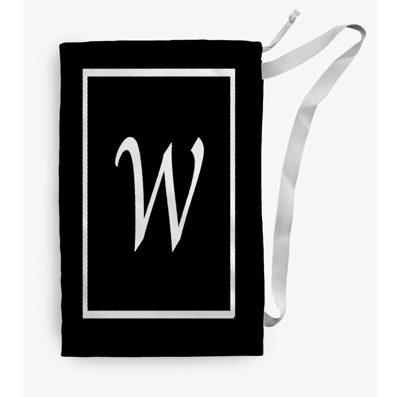 Fabric Laundry Bag with Handles, Medium (36" H x 28" W), Black