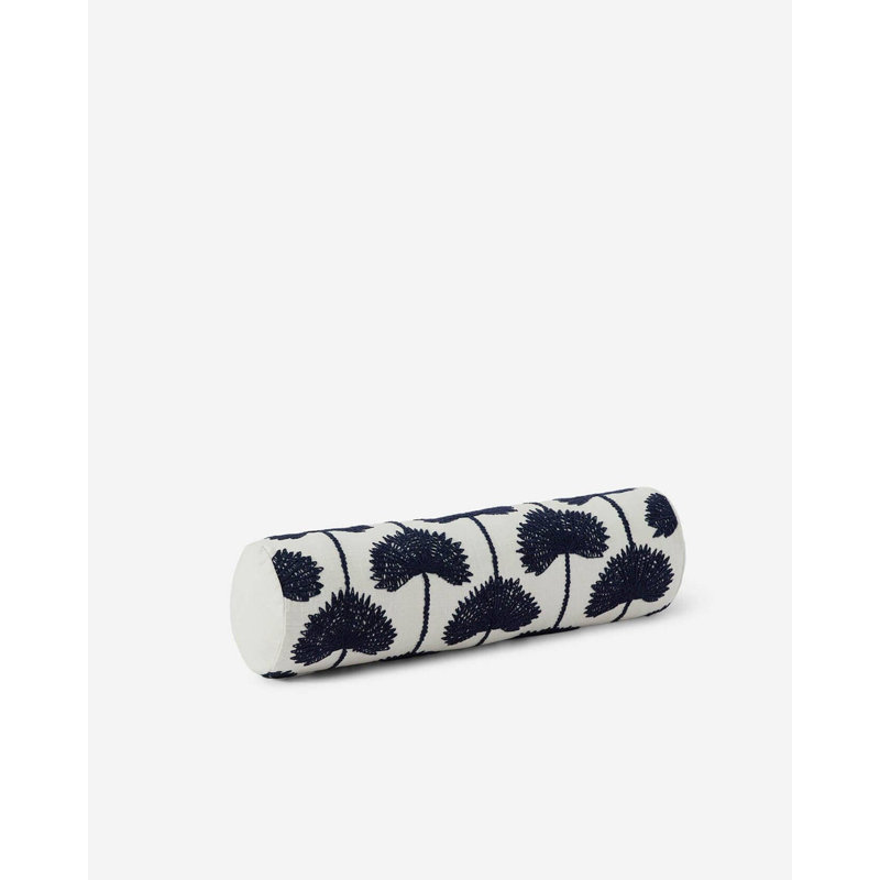 Bolster Pillow Cover & Insert, Sienna/Off White Floral