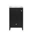 Meuble-lavabo avec lavabo, armoire de salle de bain avec porte à fermeture douce, support de rangement et tiroir-133039439