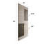 Porte de grange coulissante en bois de pin noueux S Series sans trousse de quincaillerie-90940419-90940430