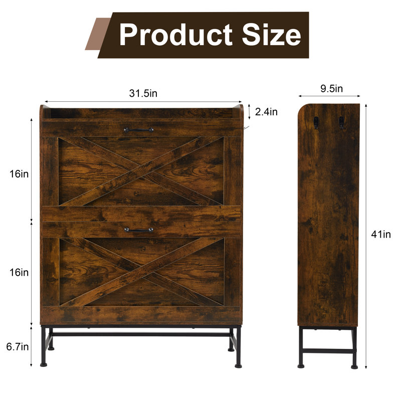 Armoire à chaussures, Brun