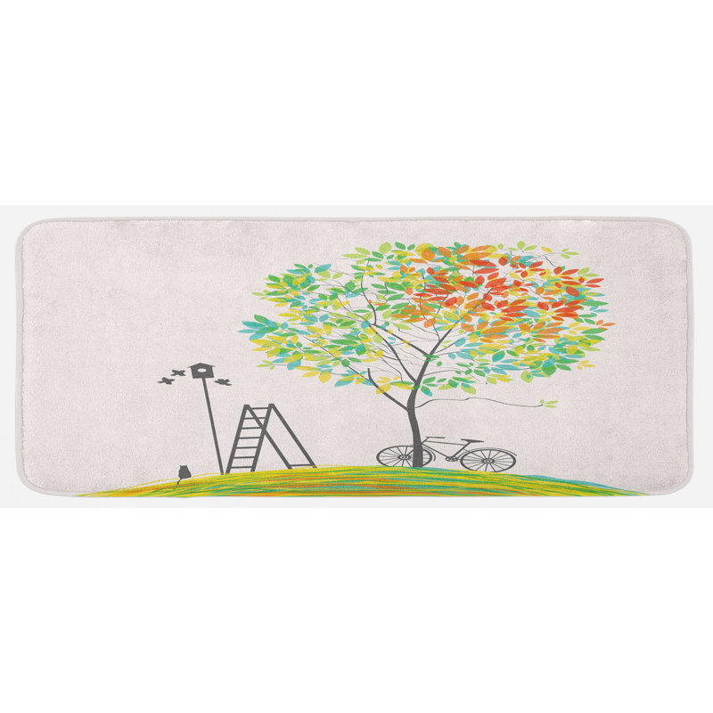 Tapis de cuisine city park trees