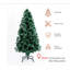 Durham 4FT Multicoloured Artificial Christmas Tree w/ Pre-Lit Modes Metal Stand