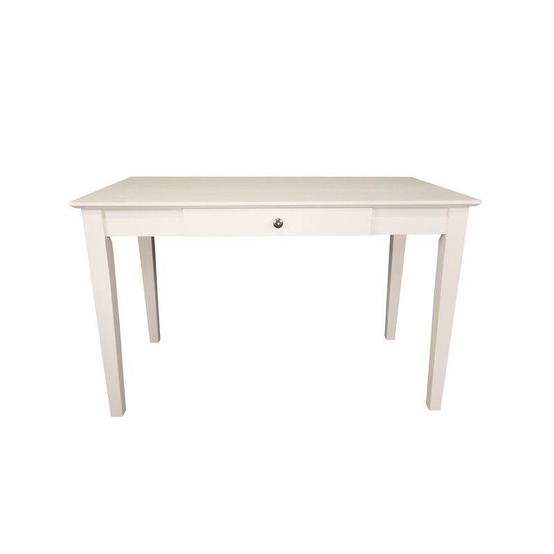 Williams Solid Wood Writing Desk, White