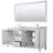 Daria 72'' Double Bathroom Vanity with Carrara Marble Top-97900761-97900764-97900767