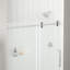Ensemble de douche coulissante avec porte et base Reva 48 po x 32 po - Chrome-126189679-126189681