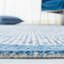 Tapis en laine / coton touffeté à la main Baer en ivoire / bleu-1232305586