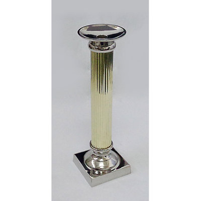 Bougeoir de table en acier inoxydable de 14 po