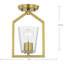 Plafonnier semi-encastré en verre Kyeler-88596933