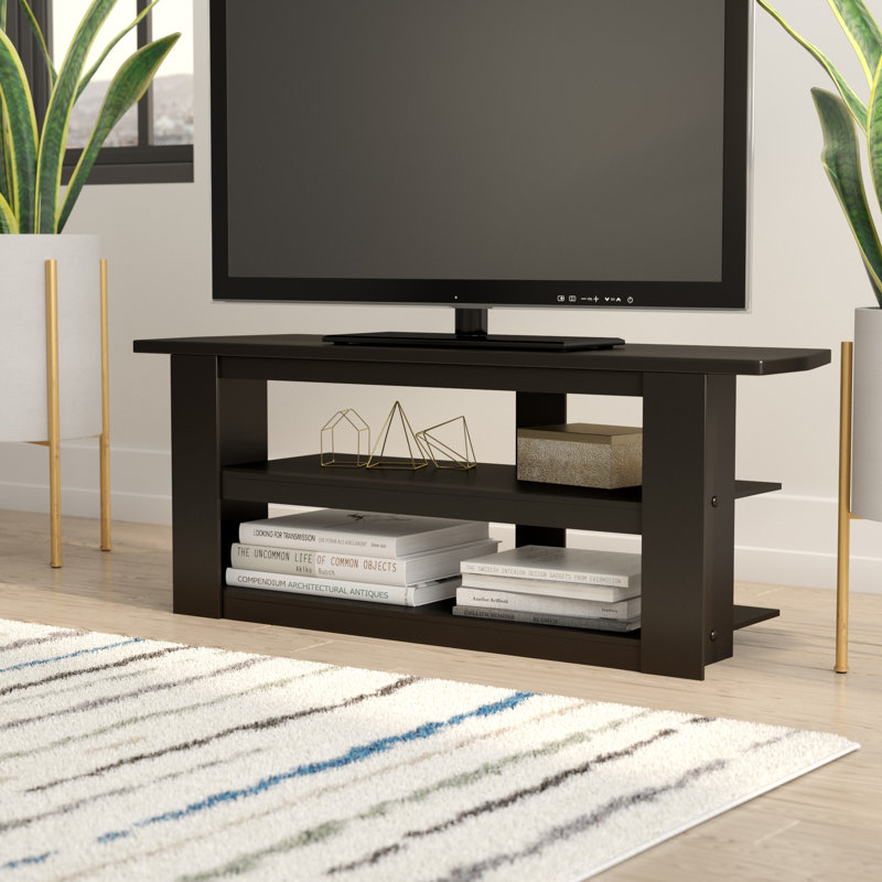 Akiesha Unfinished TV Stand for TVs up to 48", Black