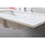 Comptoir de meuble-lavabo 37 po, pierre frittée dorée, lavabo rectangulaire en céramique, 3 trous de robinet + dosseret inclus, comptoir en pierre de 37 po, lavabo encastré rectangulaire, trous, avec
