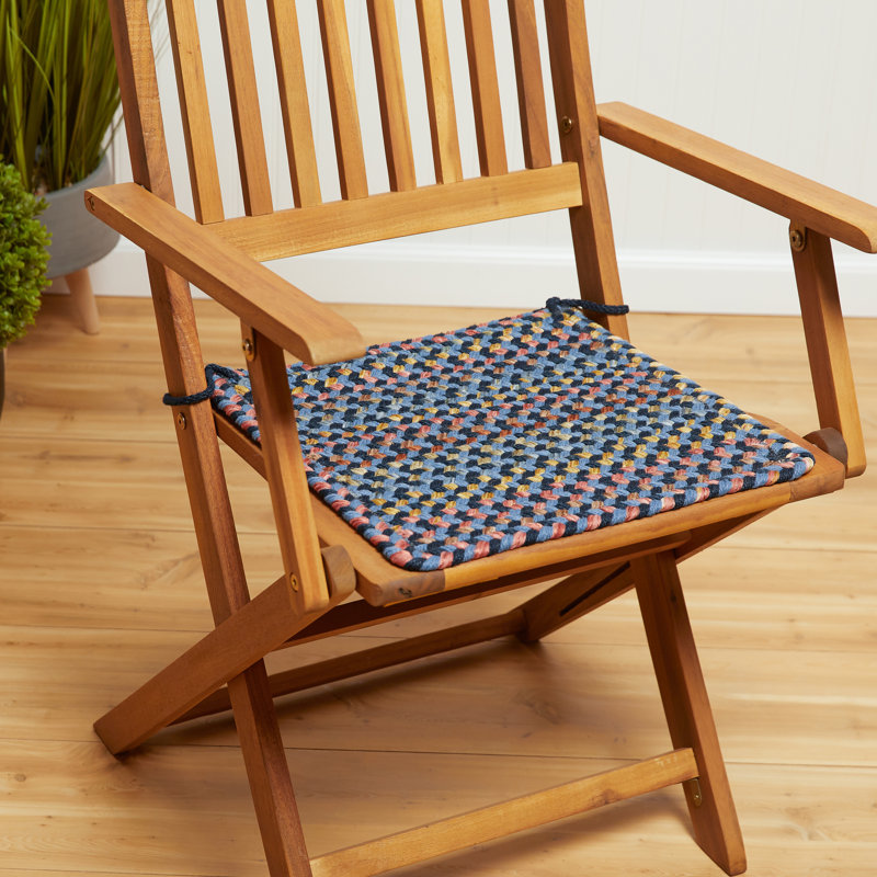 Outdoor 0.5'' Dining Chair Chair Pad, Indigo