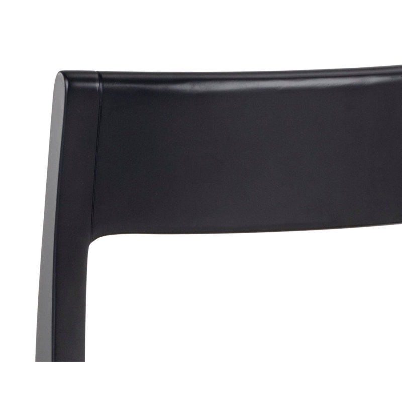Upland Solid Wood Dining Chair, Black
