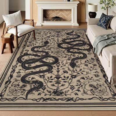 Tapis moelleux antidérapant pour salon Palos