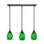 Luminaire suspendu linéaire sur pied 3 lumières avec verre fusion 5 po-32326120-32326117