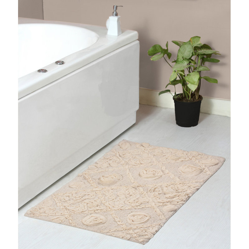 Tapis pour salle de bain Schoenberger, Ivoire, L 34 po x l 21 po
