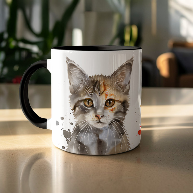 Ceramic Coffee Mug, 2, Black