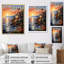 Espagne, coucher de soleil sur la Costa Del Solin I sur toile-91284485-91284478