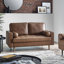 Altmann 2 Seater Faux Leather Loveseat Sofa-346231430-442320691