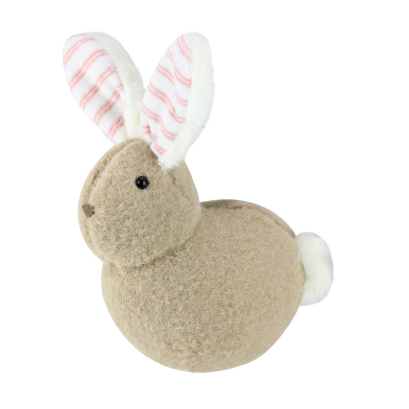 Plush Rabbit Easter Spring Tabletop Figurine, Brown