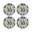 Regal Greyhound Vegan Leather Round Placemats-50817871